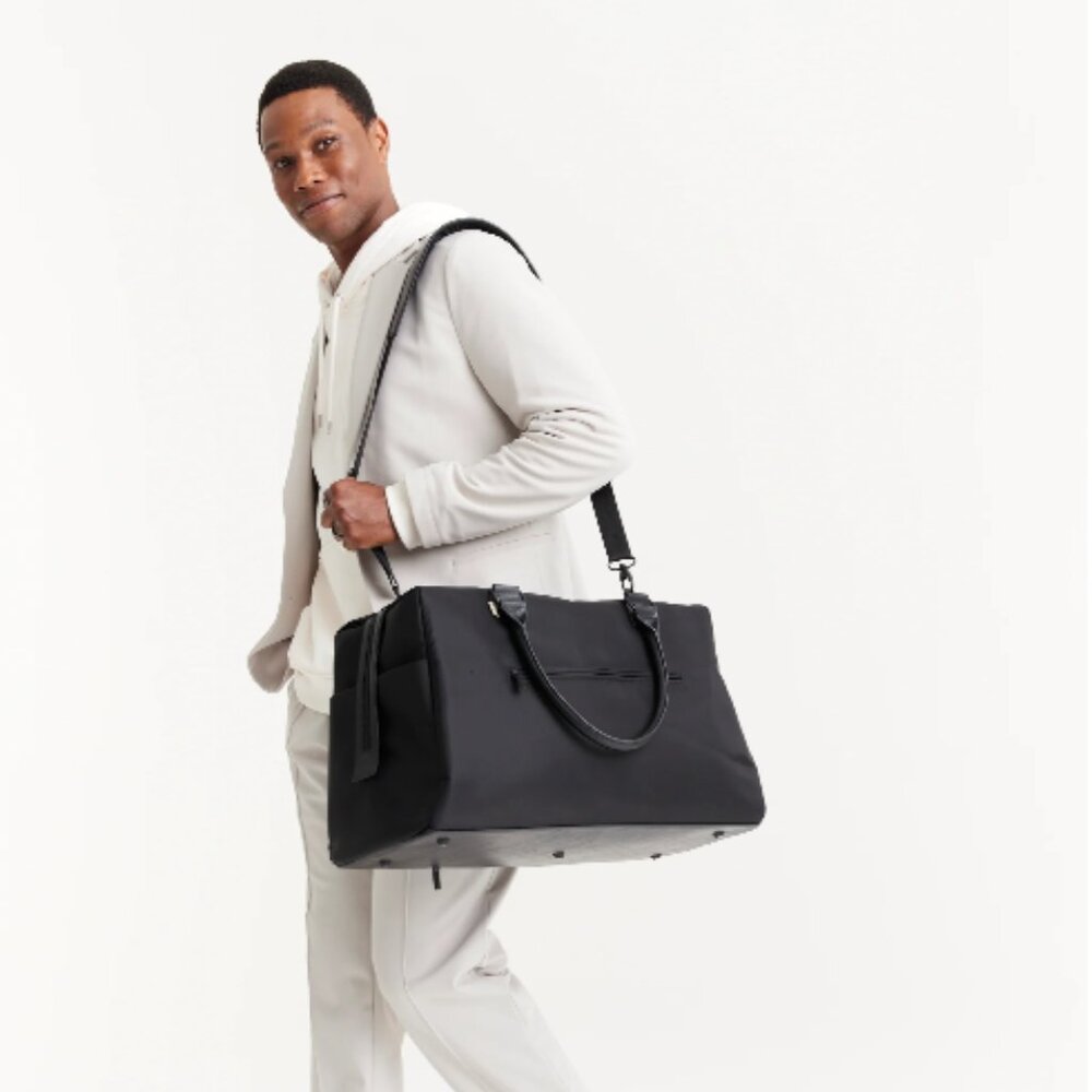 BEIS Black Travel Weekender Duffel Bag
